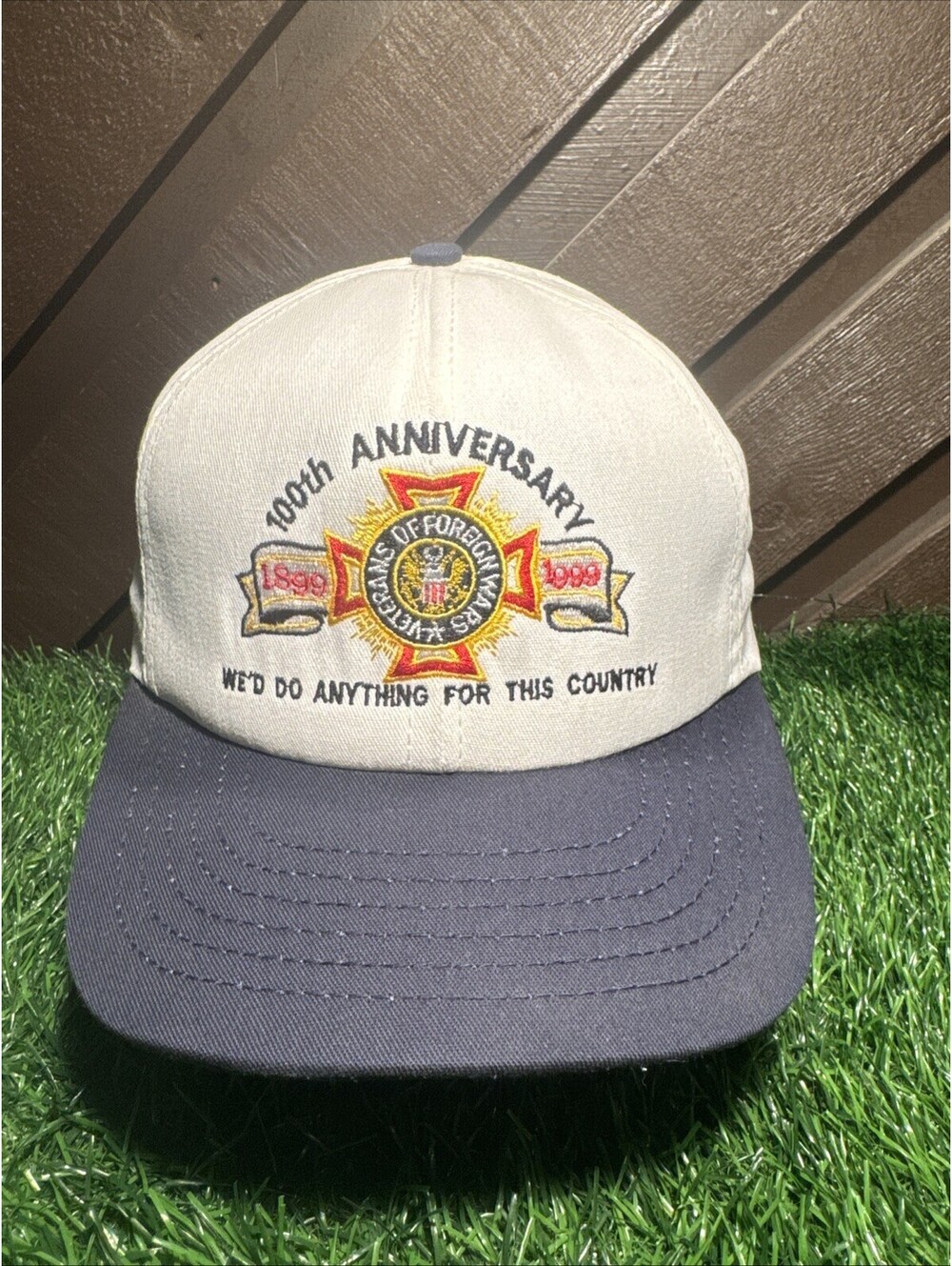 Vintage 1999 VFW 100th Anniversary Snapback Hat Stylemaster Union MO Made in USA
